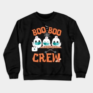 Boo Boo Crew Ghost Doctor Paramedic EMT Nurse Halloween Crewneck Sweatshirt